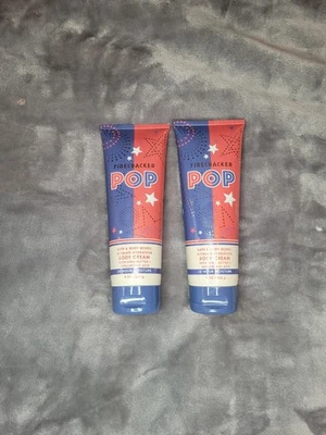 2 Crema corporal hidratante Bath & Body Works Firecracker Pop Ultimate 8 OZ cada una  Foto 1 de 4