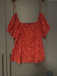 Quiz Red And White Top Size 8 - Picture 1 of 5