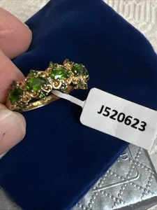 NOS STS Chuck Clemency Sterling Grossular Granat ? Ring Gr. 10 4g #JJ30 - Bild 1 von 3