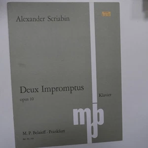 piano ALEXANDER SCRIABIN deux impromptus op. 10 - Picture 1 of 2