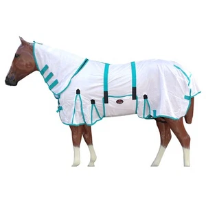 77RS Hilason Uv Protect Mesh Bug Mosquito Horse Fly Sheet Summer Spring White - Picture 1 of 8