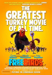 Free Birds tolles Original 27x40 D/S Filmplakat 2013 - Bild 1 von 1