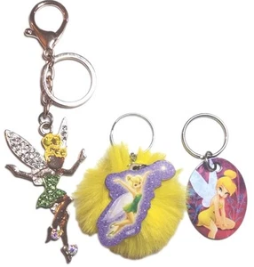 Tinkerbell Fairy Fluffy  Keyring+Metal Disney Keyring  - Picture 1 of 3