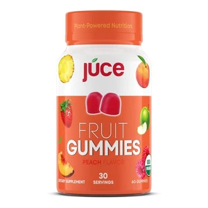 Juce Fruit Gummies with Peach Flavor - Superfood Gummies Delights for Optimal... - Bild 1 von 6