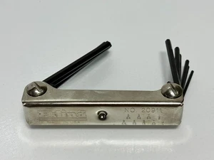 NEW Eklind Tools USA 20911 Hex Allen Fold-up Tool Set, SAE  5/64" to 1/4" - Picture 1 of 5