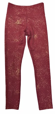 Leggings Zyia Active Red Stay Gold Light n Tight 7/8 manchas metálicas para mujer 2 Foto 1 de 4
