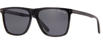 Gafas de sol para hombre Tom Ford negras/grises FT0832N 01A cuadradas espejadas Foto 1 de 4