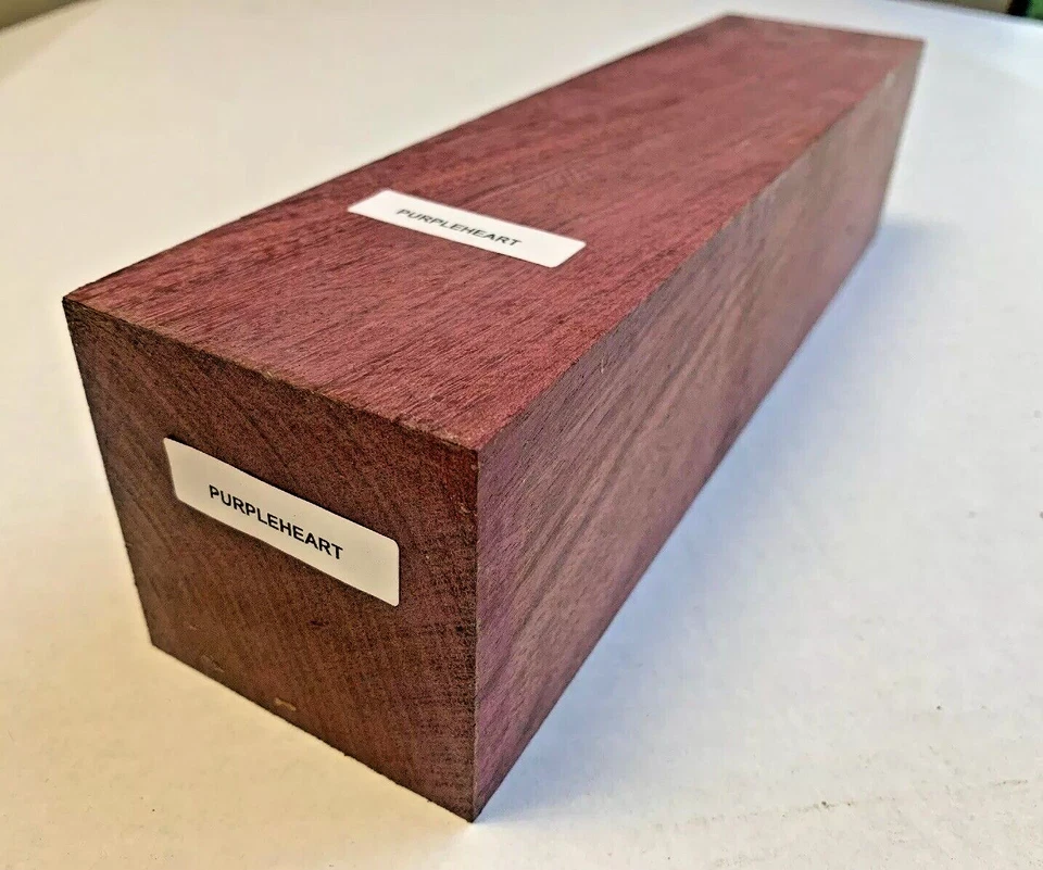 EXOTIC WOOD ZONE Purpleheart Pepper Mill Blank 3x 3x 12 Woodturning Block- Free US Shipping