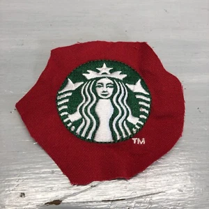 Toppa Grembiule Dipendente Rosso Ricamato Starbucks 2” Prodotto Ufficiale! Cucire - Foto 1 di 3