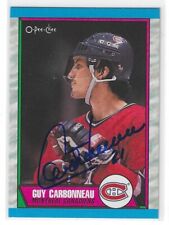 Guy Carbonneau Signed 1989/90 O-Pee-Chee Card #53 Montreal Canadiens
