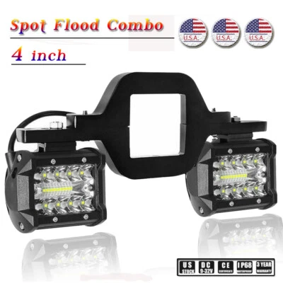 Fit Ford F150/250/350 Ranger 备用后拖钩 18W LED 灯条套件 — 第 1/4 张图片