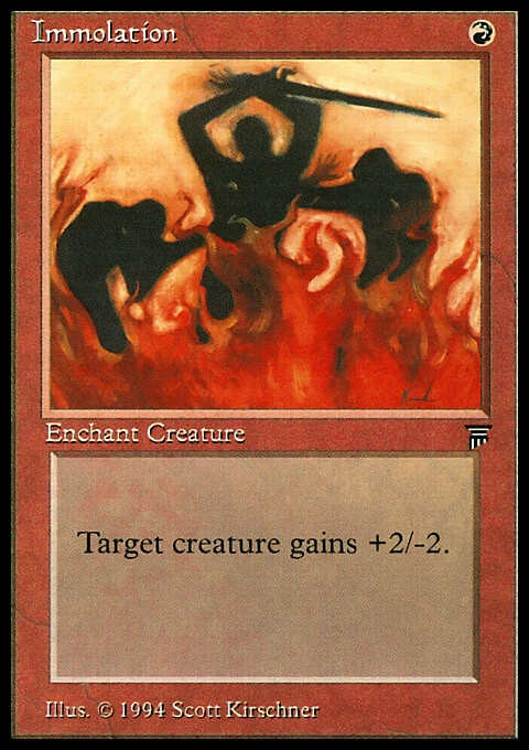 Magic the Gathering MTG Immolation (153) Legends   LP - Image 1 of 1