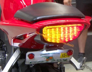 Honda CBR1000RR 08-16 Integrated LED Taillight; Brake and Turns w/ Smoked Lens - Picture 1 of 2