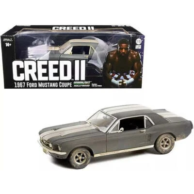 Greenlight 1967 Ford Mustang Weathered Adonis Creed II 1/18 Scale Model Car - Image 1 of 3