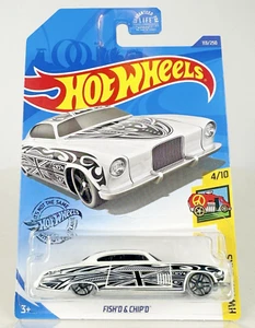 Hot Wheels HW Art Cars Fish'd & Chip'd 4/10 #113 2017 negro/blanco - Imagen 1 de 5