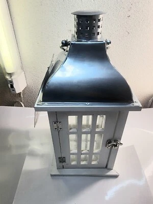 Lanterna Hampton Bay madeira e aço interna/externa branca #1003516374  - Imagem 1 de 4