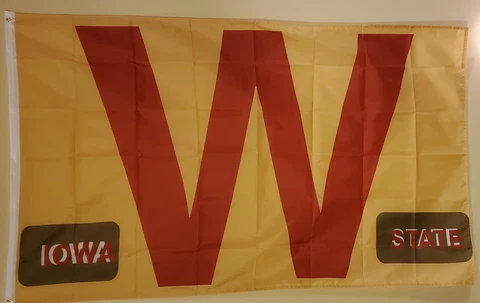 Iowa State "W" Flag/Banner  # 206 Cover