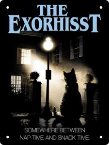 Horror Cats The Exorhiist Mini Tin Sign - Picture 1 of 1