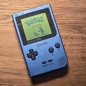 Nintendo Game Boy Pocket MGB-001 Limited Edition Ice Blue Tested & Working! - Picture 1 of 9