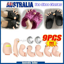 9PCS Funny Resin Toe Shoe Charms Decor for Croc Clog Decoration Sandals Slippers