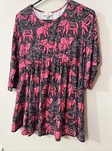 Women's Simply Southern Elephant Shirt S - Picture 1 of 3