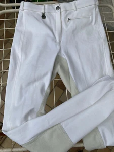 PIKEUR Lugana weiße Reithose gr 80 = 40 länger Vollbesatz NEU - Bild 1 von 5