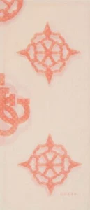 GUESS Peony Sestri Logo Scarf 80X190 paño coral amarillo claro coral nuevo - Imagen 1 de 2