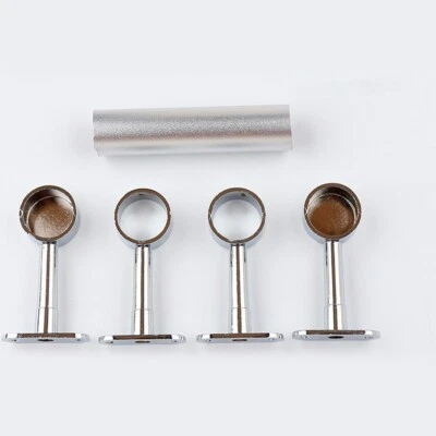 For Wardrobe Rail Socket Bracket Round Chrome Centre Support 25mm Diameter - Image 1 of 4