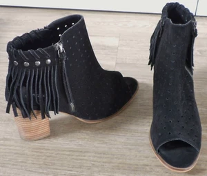 Tamaris Peep Toes Ankle Boots Stiefeletten Boots Leder schwarz Gr. 40 NP 130€ - Bild 1 von 24