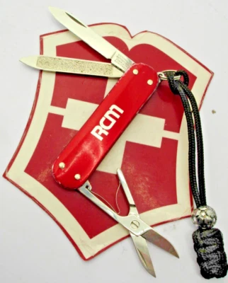 Victorinox 瑞士军刀红色光滑 Alox Companion 58 毫米 非常干净 带挂绳 — 第 1/4 张图片