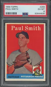 1958 Topps #269 Paul Smith PSA 6 (BB01) - Picture 1 of 2