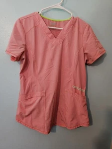 Scrubstar Brand Rose Pink Color Scrub Top - sz S - Picture 1 of 3