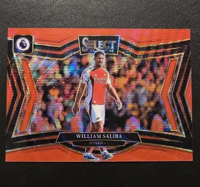 2024-25 Panini Select PL William Saliba Red Wave /88, Arsenal, France - Image 1 of 3