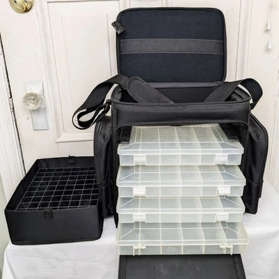 Mary Kay Professional Travel Luggage Makeup Storage Organizer Bag Case - Black Foto 1 de 4