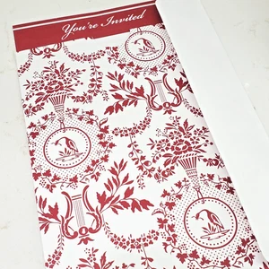 Gartner Studio Toile Jacket Invitations Set of 3 with 2 Extra Envelopes in Box - Picture 1 of 24
