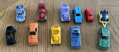 Lot Of 11 Tootsie Toy Cars/Trucks + Trailer Inclds Ford Mustang Fastback 65 - Image 1 of 4