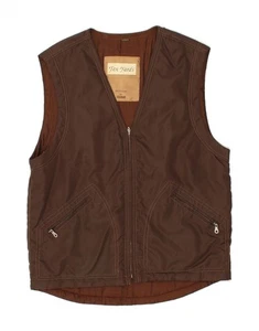COLMAR Mens Gilet UK 38 Medium Brown CX09 - Picture 1 of 3