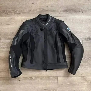 Chaqueta de cuero negra para motocicletas de carreras BMW Motorrad - Imagen 1 de 5