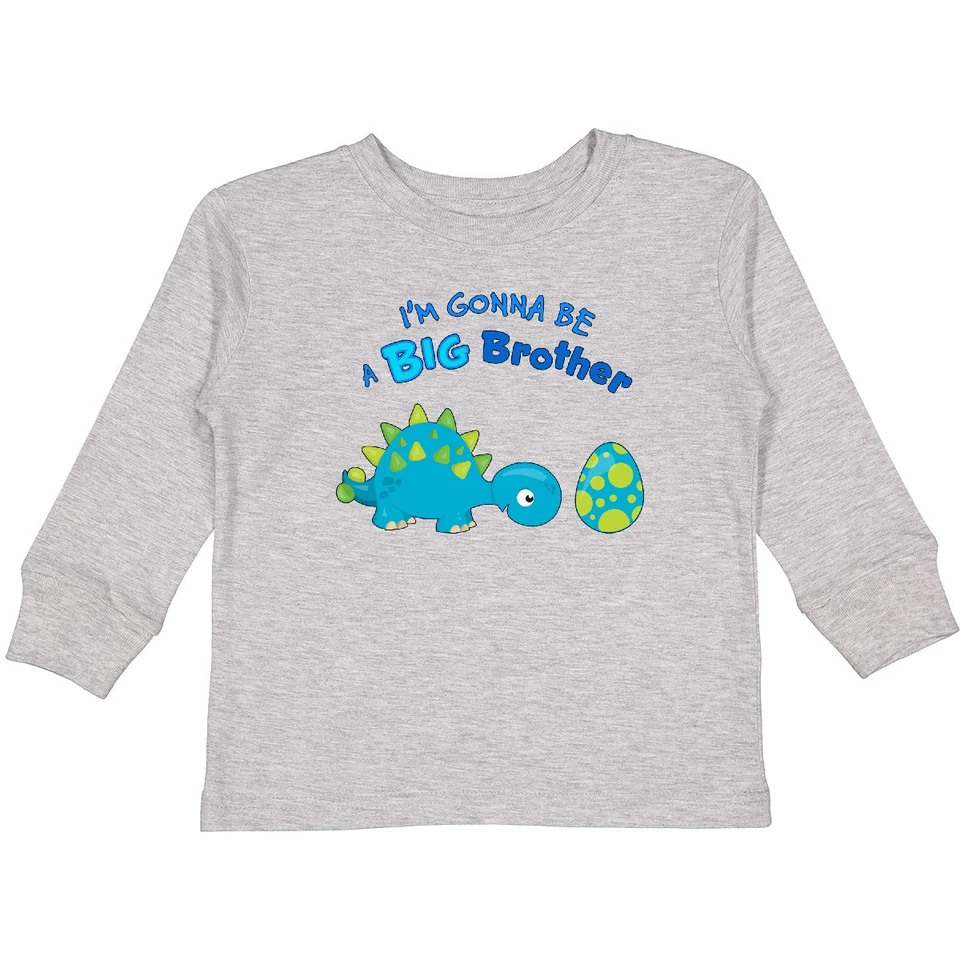 Camiseta Inktastic Happy Dinosaur Future Gran Hermano Niño Manga Larga Hermanos Foto 1 de 1