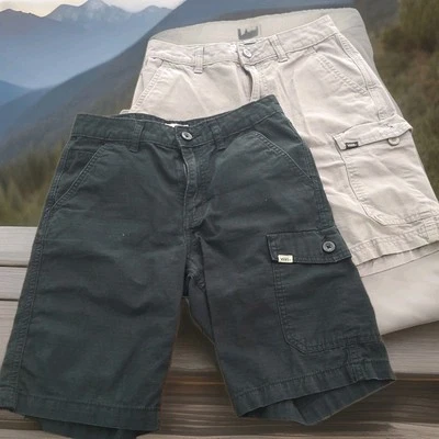  Vans off the wall Cargo shorts size 12  (1  Black, 1 gray) - Image 1 of 4