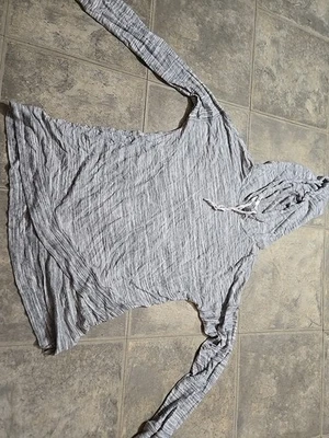 Женский маленький Gilligan O'Malley Sleepwear серый толстовка с капюшоном длинным рукавом - Изображение 1 из 4