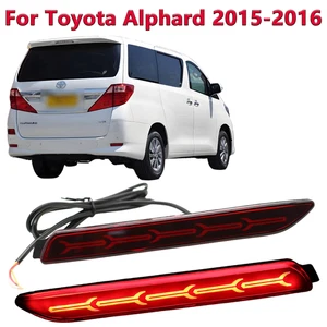 Kit de luces reflectoras de parachoques trasero LED completo de 2 piezas para Toyota Alphard 2015-2016 - Imagen 1 de 7