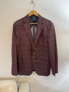 Ibiza Azure Sport Coat Blazer Jacke, rot kariert, Herren 42R - Bild 1 von 10