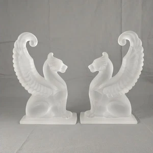 Vintage Set Charles Hollis Jones Milchglas Griffin 80er Jahre Art Deco RAR! - Bild 1 von 17