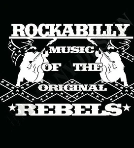 Rockabilly T-Shirt Rebels Rock & Roll Fifties Men's Women's Rockers Greasers - Picture 1 of 12