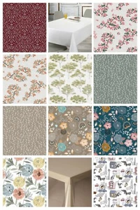 Wipe Clean Tablecloth PVC Vinyl Cover Waterproof Table Cloth Protector DM1 - Picture 1 of 25