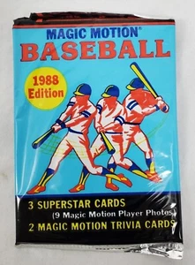 Sportflics ~ 1988 Edition - Magic Motion Baseball Karten Packs - ungeöffnet - 002 - Bild 1 von 8