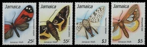 Jamaica 1989 - Mi-Nr. 725-728 ** - MNH - Mariposas / Mariposa - Imagen 1 de 1