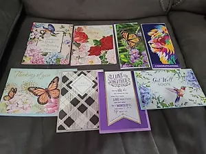 Greeting Cards Mixed Lot of 8 Random Cards/ 2 Hallmark Cards in Mix - Picture 1 of 10