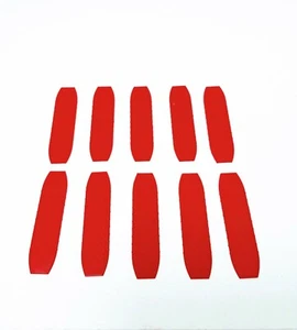 3D Printed For Hot Wheels Track Connectors Set of 10 - Red - Picture 1 of 2